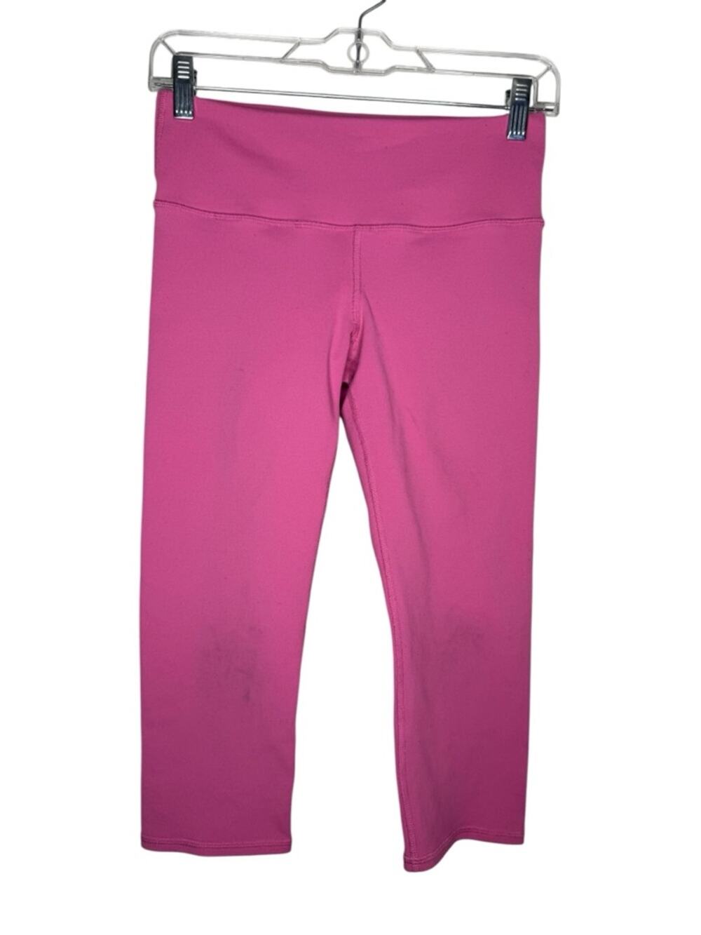 ALO / bright pink cropped capri athletic yoga leggings / S *flawed*